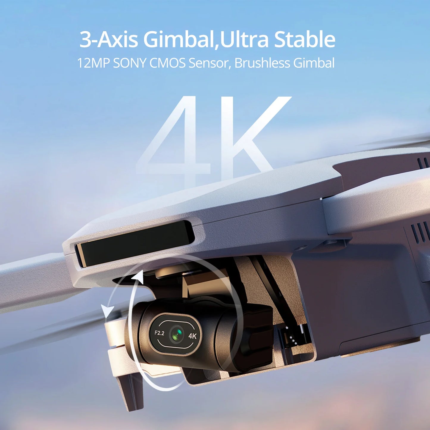 Potensic Atom Drone With 3 Axis Gimbal GPS 4K Camera