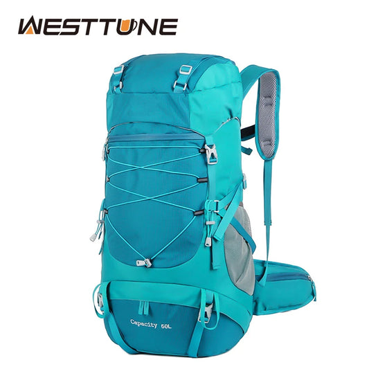 WEST TUNE Hiking Backpack With Rain Cover For Outdoor Travel