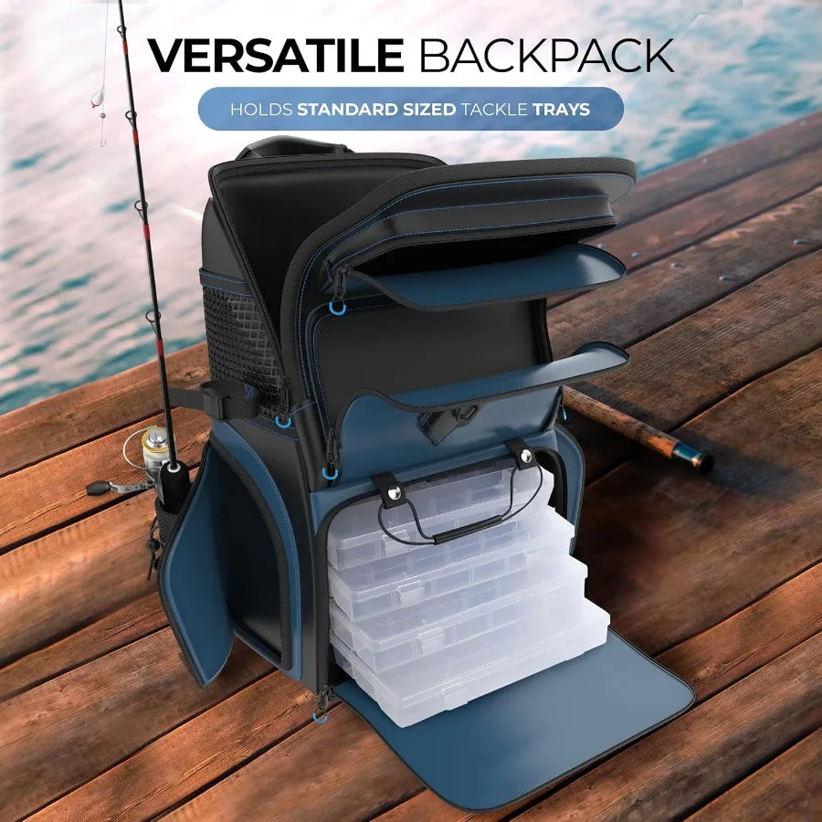 Fishing Tackle Bag For Saltwater With Waterproof 1000D PVC