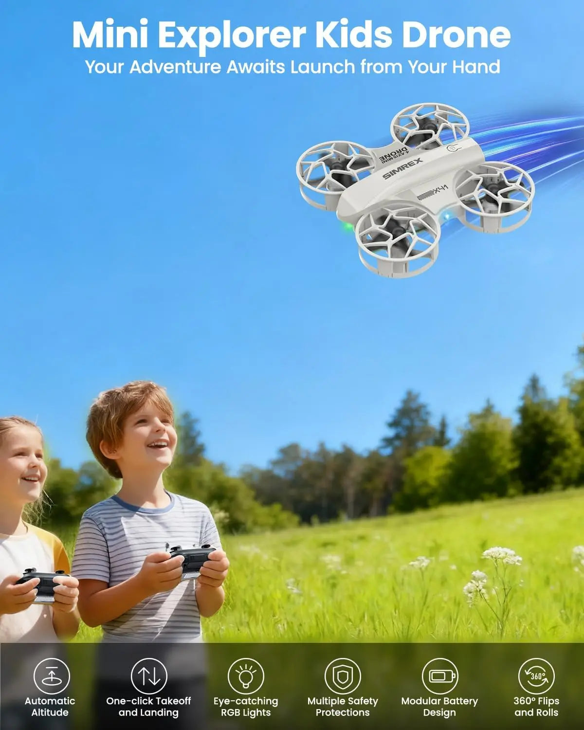 Mini RC Quad Drone For Beginners With Altitude Hold