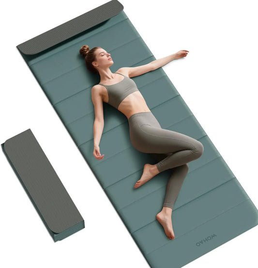 12-Fold Non-Slip Yoga Mat For Yoga Pilates And Meditation