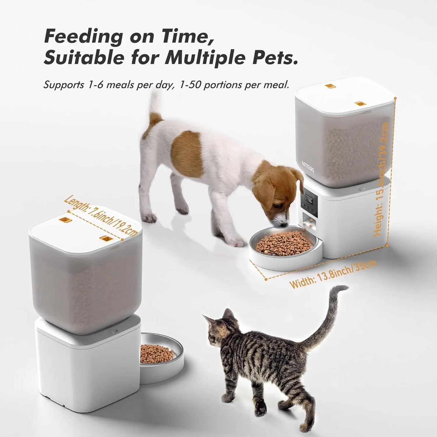 Automatic Pet Feeder 8L Timed Feeding For Dogs And Cats