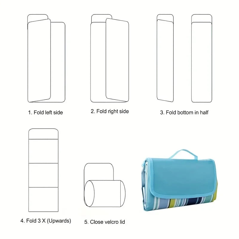 Outdoor Picnic Blanket Portable Beach Mat For Camping