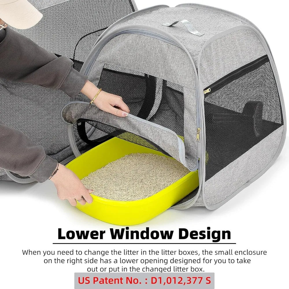 Foldable Pet Playpen With Trapezoid Stability Design