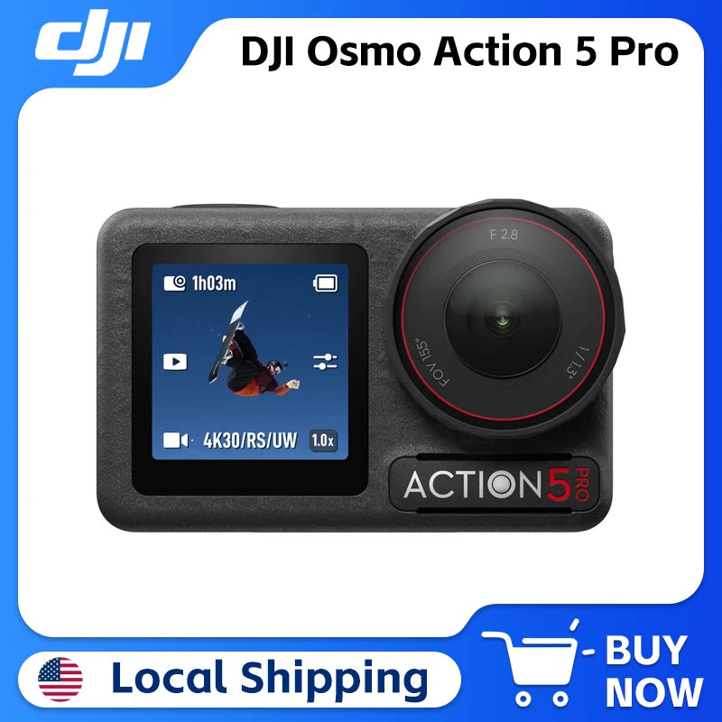 DJI Osmo Action 5 Pro with 360 HorizonSteady Stabilization