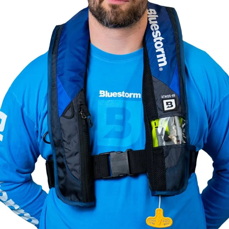 YTYIN Bluestorm Atmos Automatic Manual Inflatable PFD USCG Approved