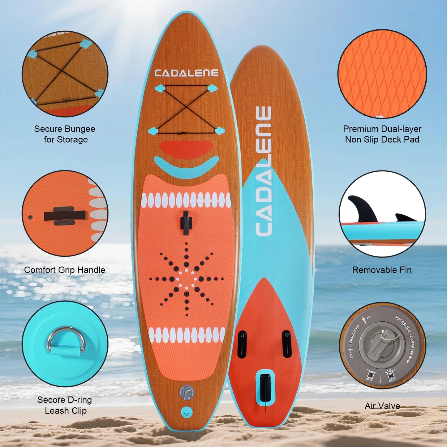 CADALENE Inflatable Stand Up Paddle Board For Youth And Adults
