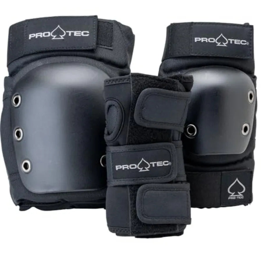 Street 3-Pack Protective Pad Set For Skateboarding And Scooter
