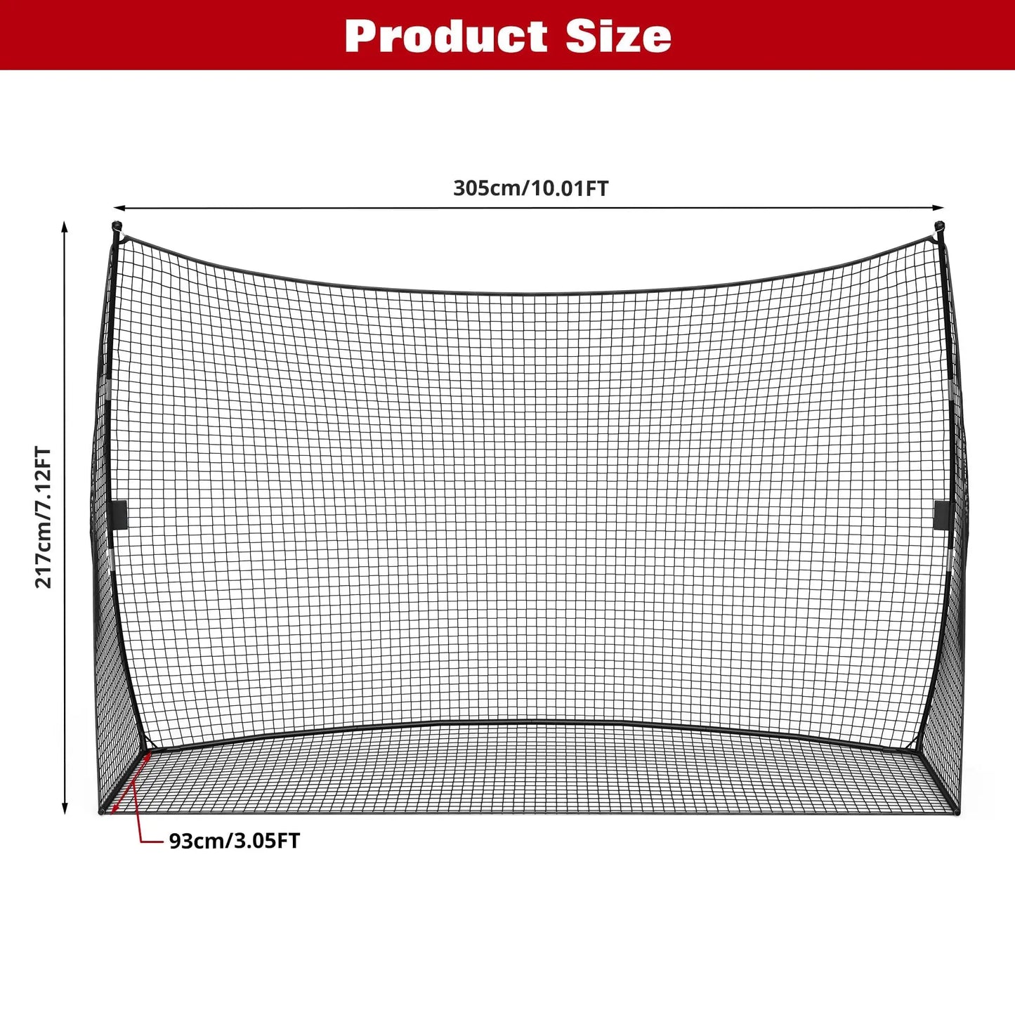 HiMISS Golf Practice Net Portable Backyard Hitting Net With Bag