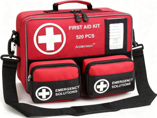 520 Piece Emergency First Aid Kit For Car Home Camping