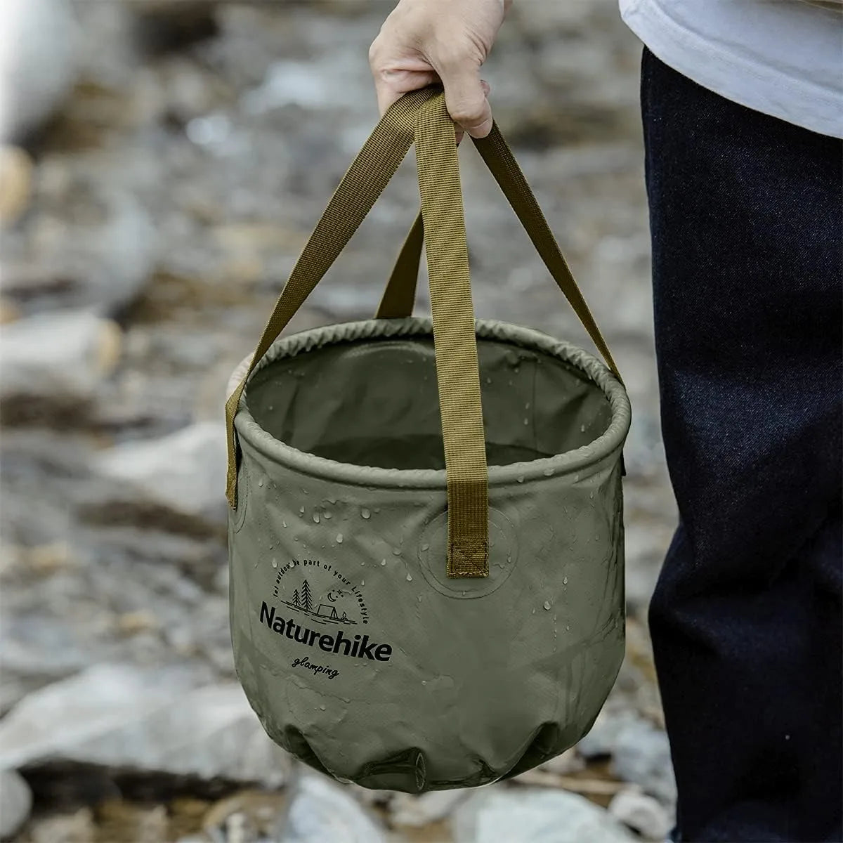 Naturehike Collapsible Water Basin Bucket for Camping