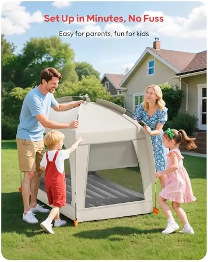 Inflatable Toddler Travel Bed With Tent Portable Air Mattress