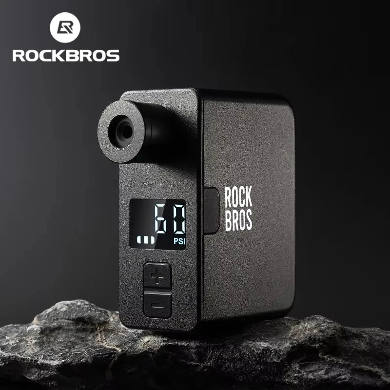 ROCKBROS Portable Electric Bicycle Pump 120 PSI Type-C Tire Inflator