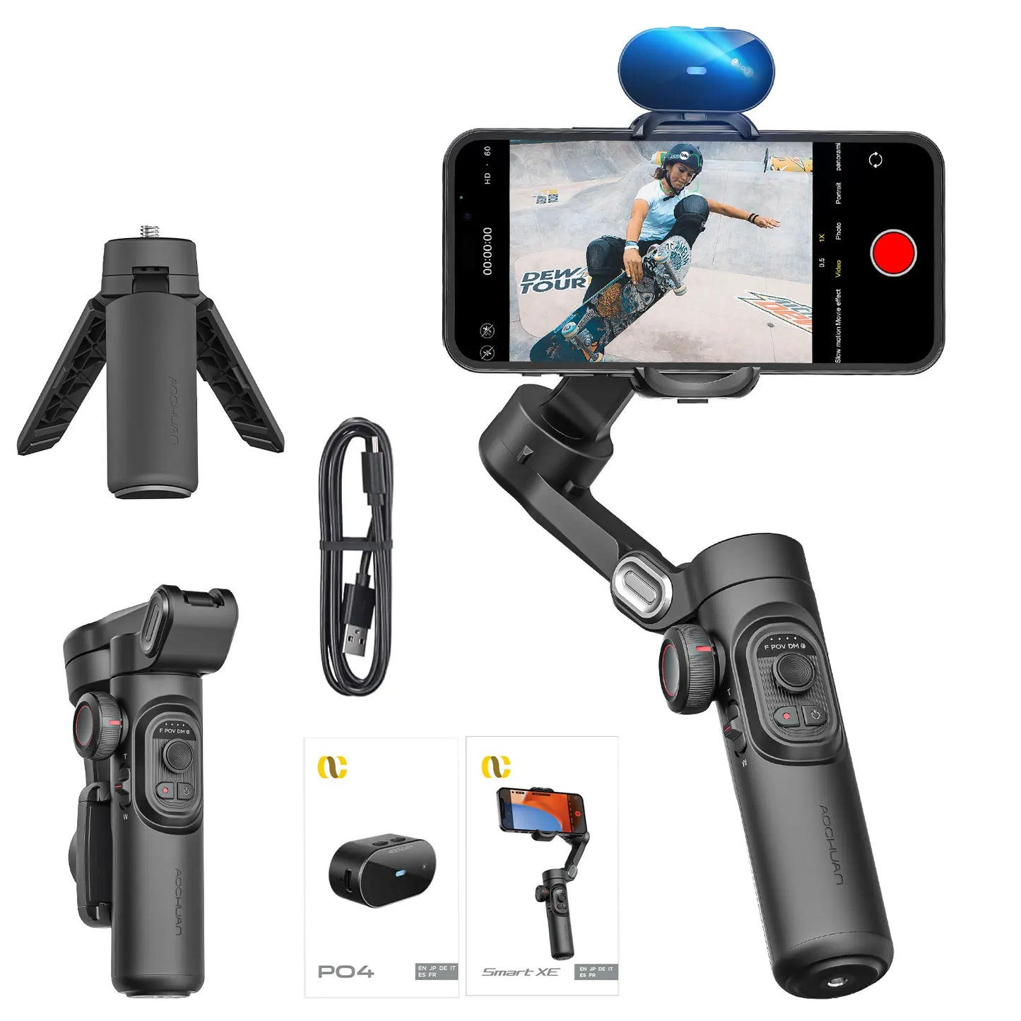 AOCHUAN Smart XE AI Gimbal Stabilizer With Gesture Tracking