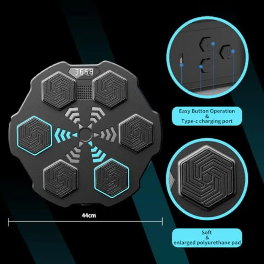 SHXI Wall Mounted Bluetooth Boxing Trainer With Gloves And Target