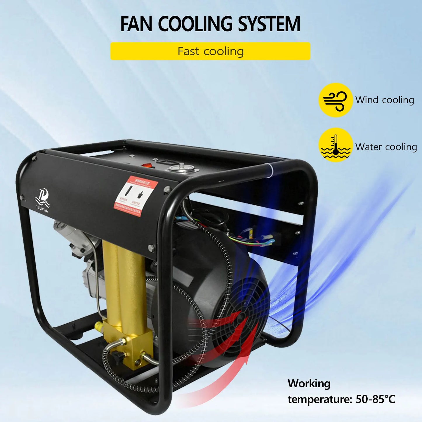 TUDIVING Portable Scuba Air Compressor 4500 PSI PCP