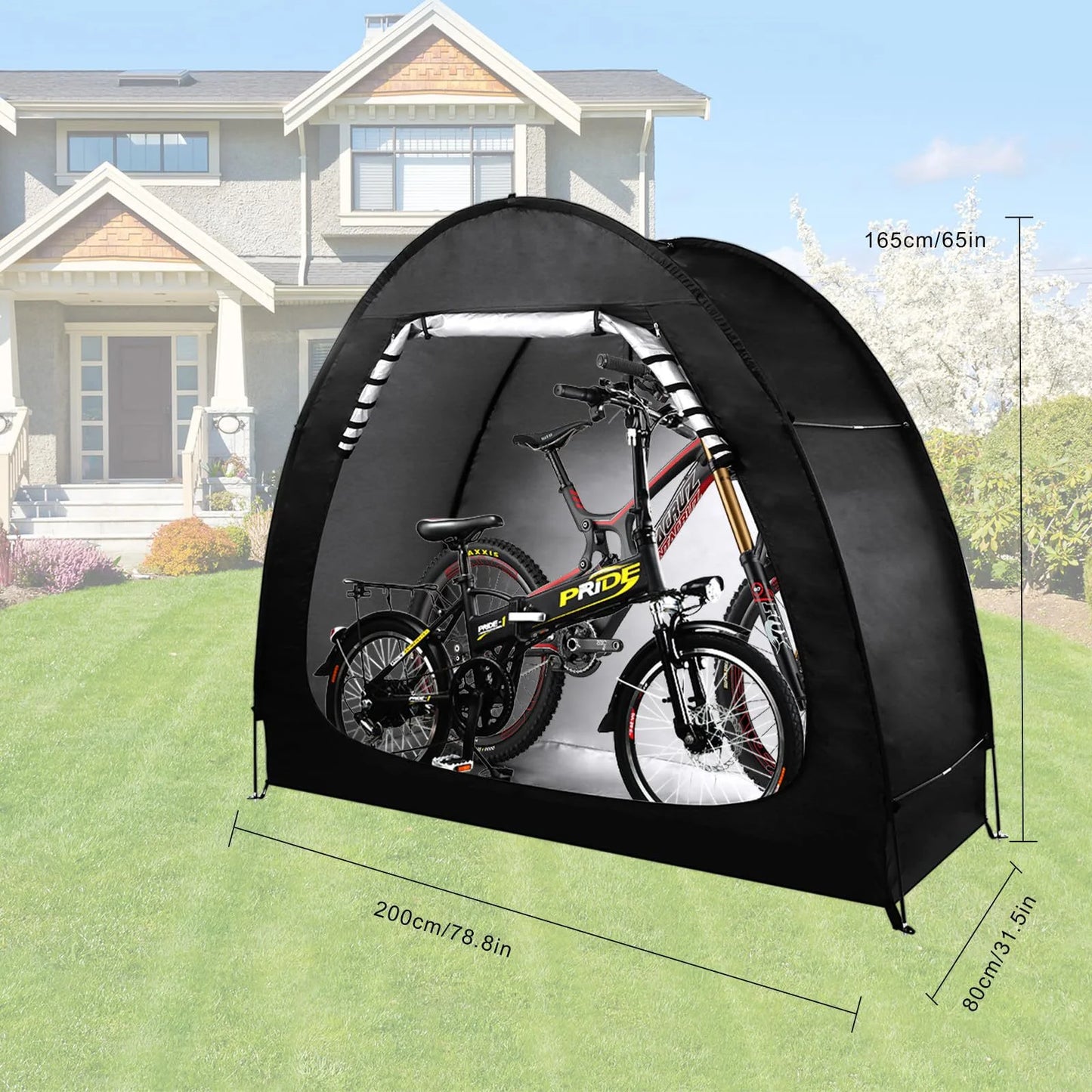 Outdoor Foldable Bicycle Shelter Tent Waterproof Portable Storage
