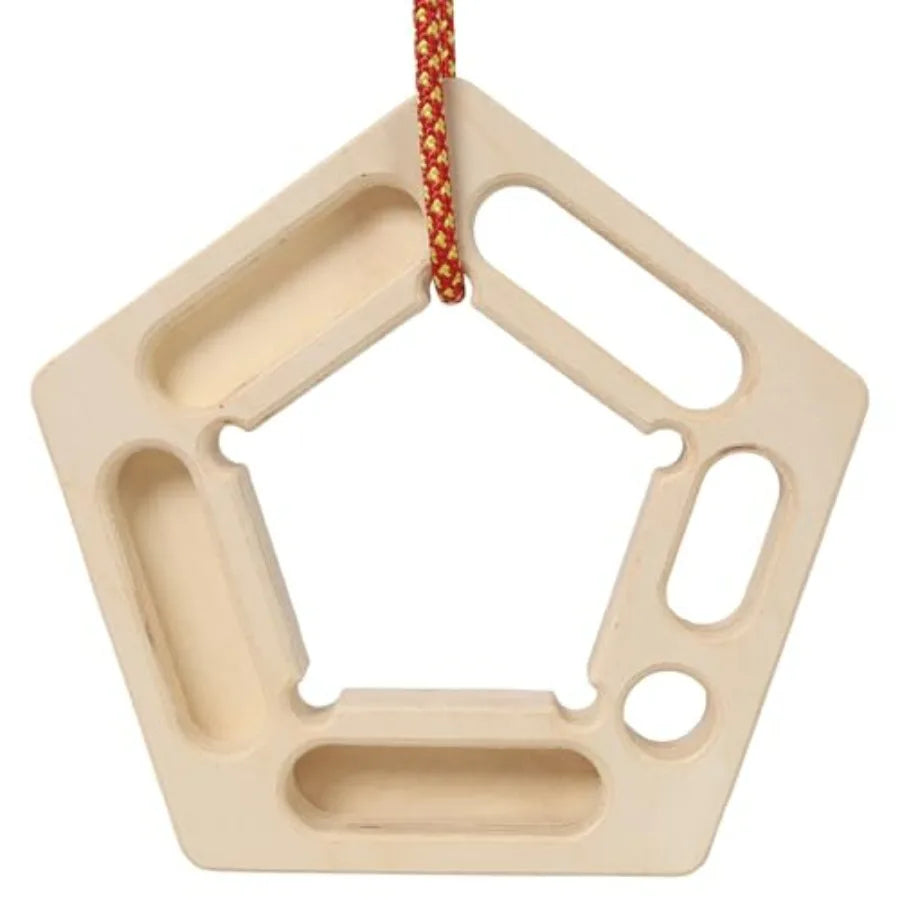 Two Pack Rock Climbing Hangboards Wooden Fingerboard Trainers for Grip