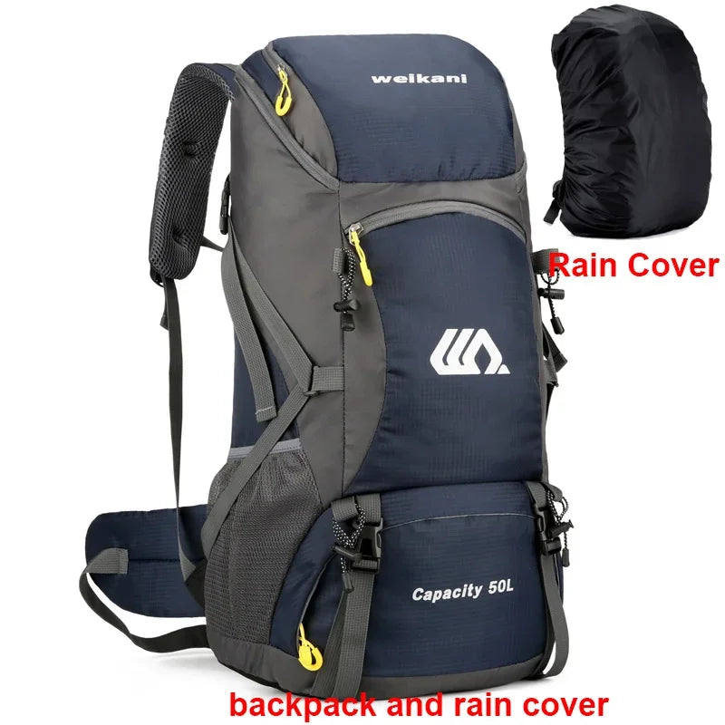 Scione Waterproof Travel Backpack Unisex For Outdoor Hiking And Camping
