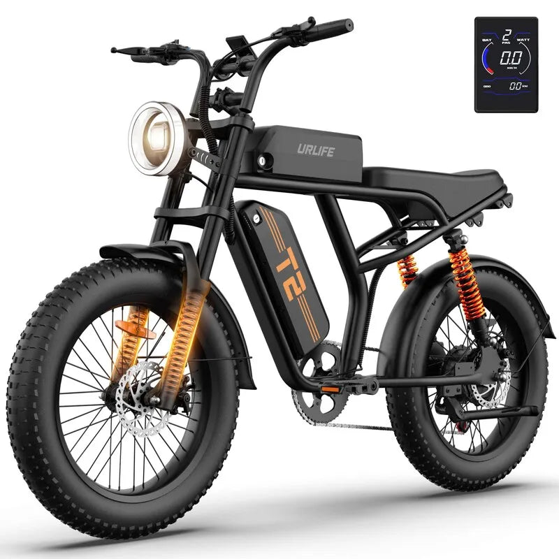 URLIFE Peak 1500W Electric Mountain Bike Removable Battery