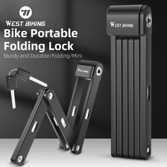 West Biking Anti Theft Folding Lock for Bicycle and Scooter