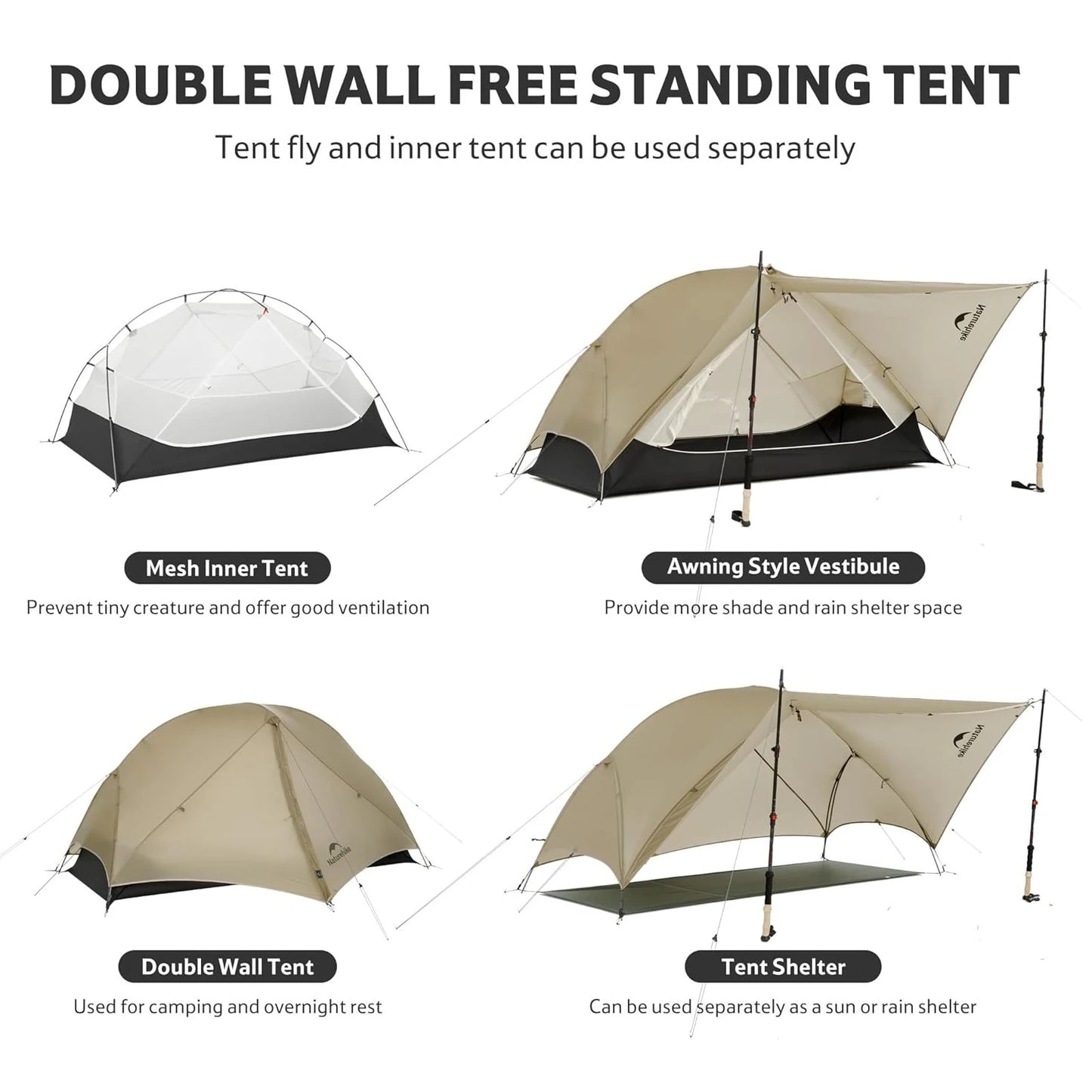 Naturehike Mongar UL Ultralight Camping Tent Waterproof