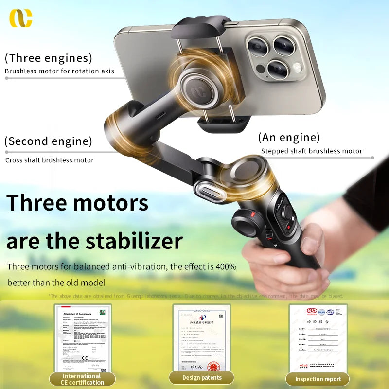 AOCHUAN Smart XE 3-Axis Handheld Gimbal Stabilizer for Smartphones