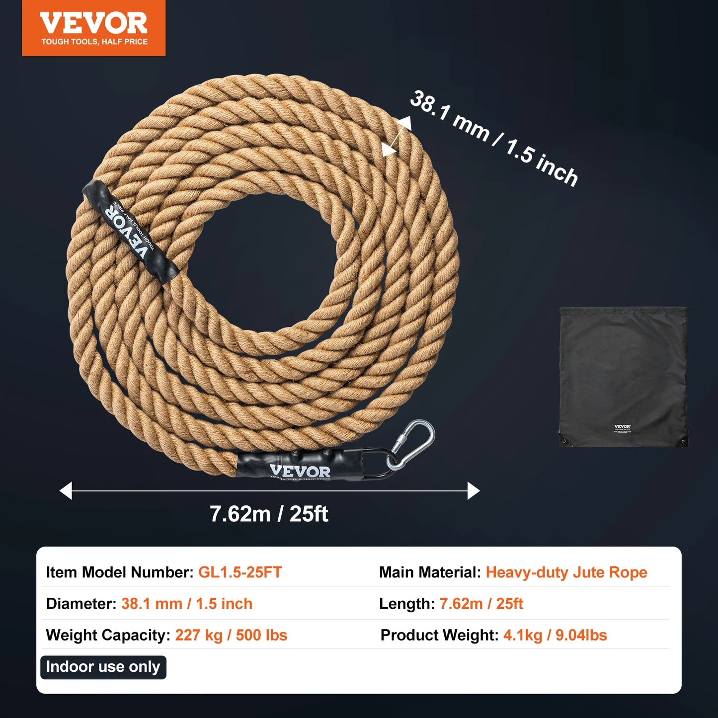 SucceBuy Gym Climbing Rope for Fitness Training and Workouts