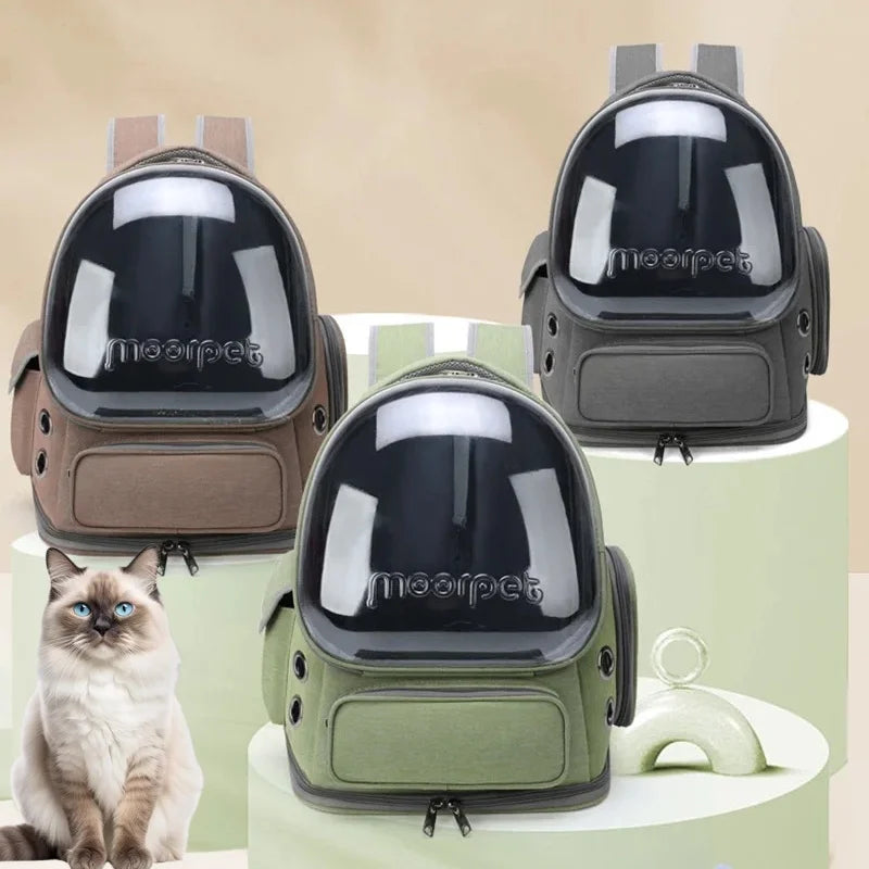 Breathable Cat Carrier Backpack For Cats And Small Dogs
