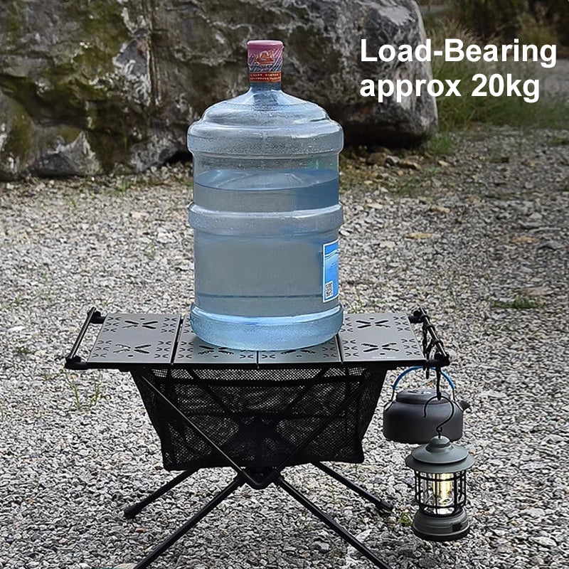 West Tune Folding Camping Table Aluminum Lightweight Portable With Mesh