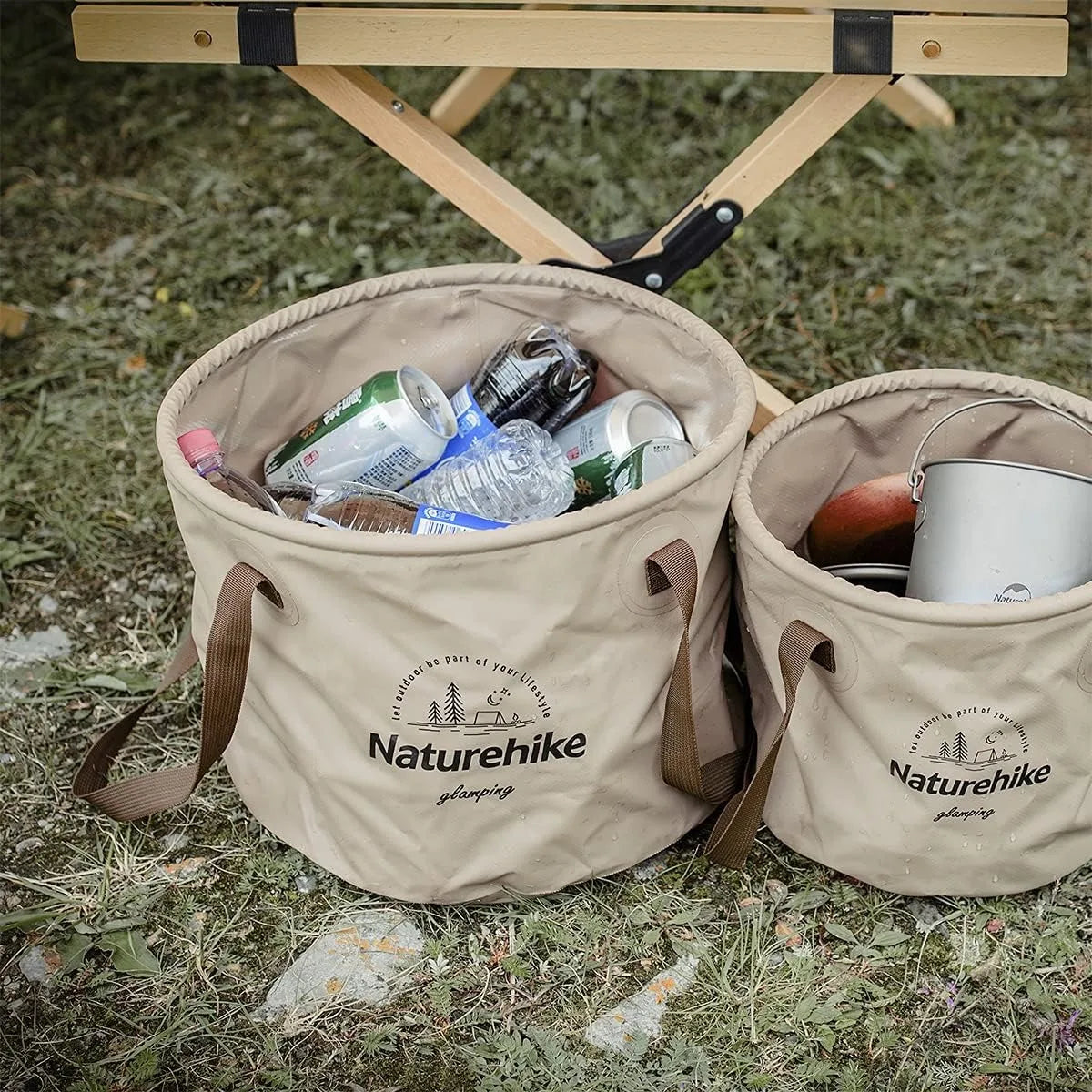 Naturehike Collapsible Water Basin Bucket for Camping