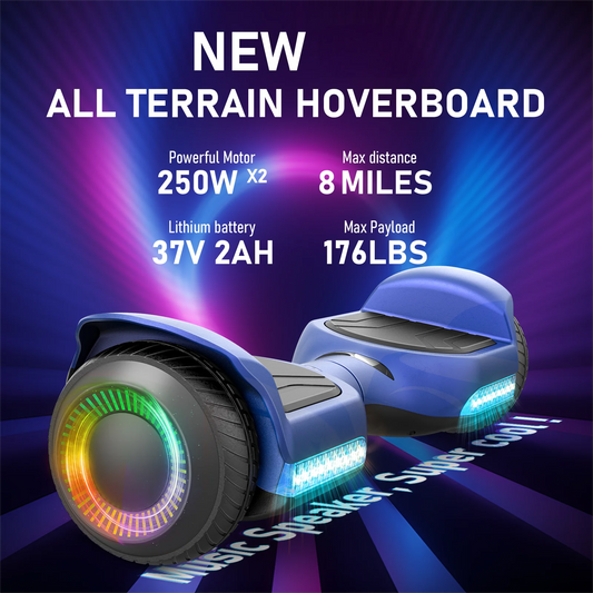 GYROORCE All Terrain Self Balancing Hoverboard With LED Bluetooth