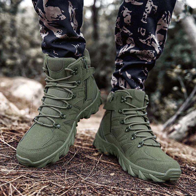 Louis KADHRCN Men's Casual Tactical Boots Lightweight Side Zipper