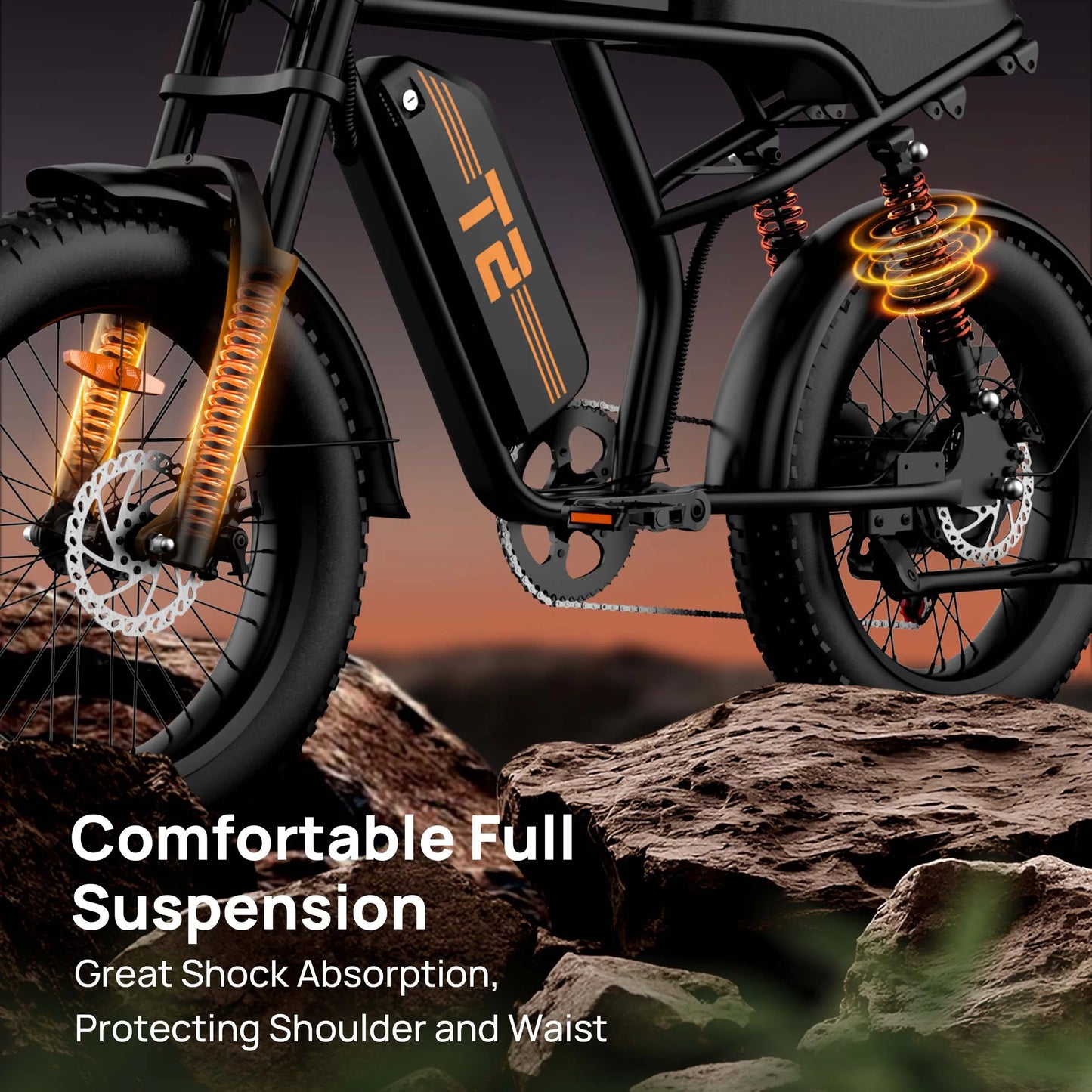 URLIFE Peak 1500W Electric Mountain Bike Removable Battery
