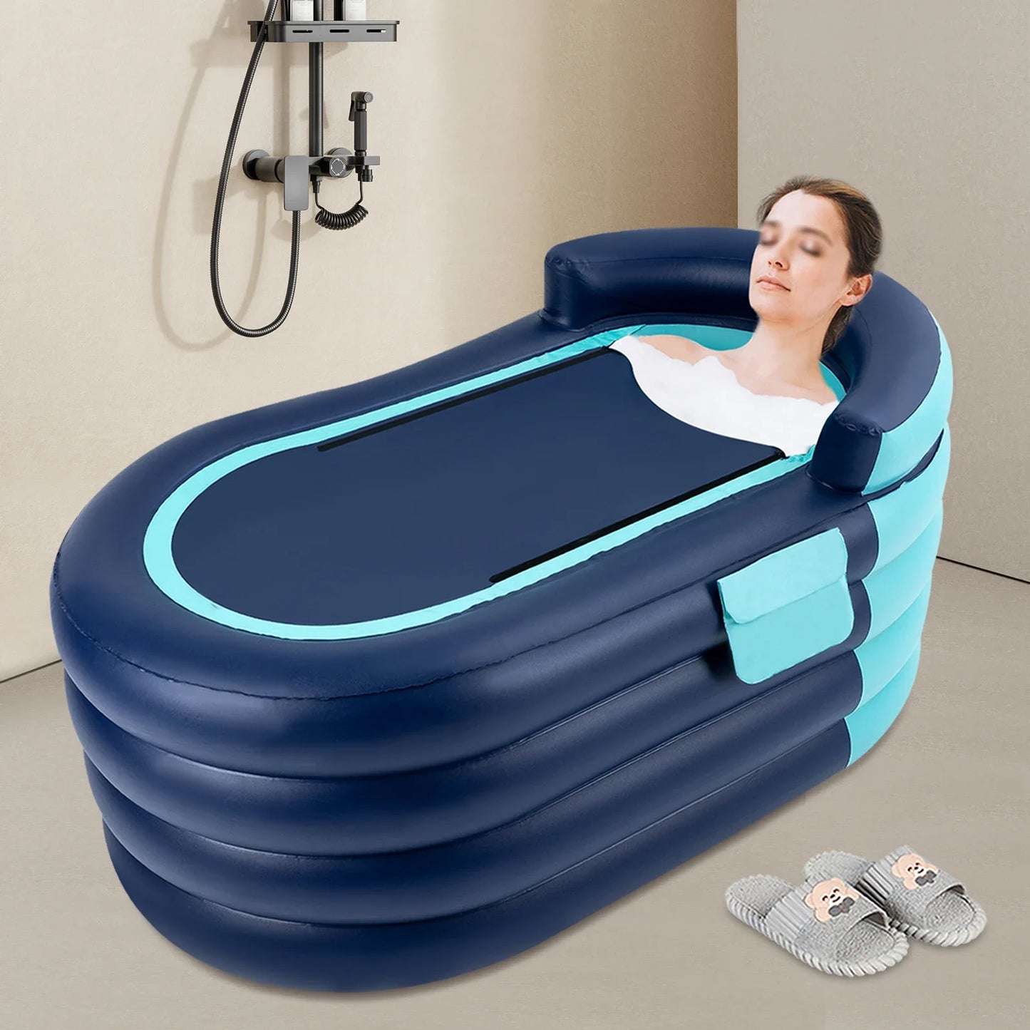 Inflatable Adult Bathtub With Wireless Electric Air Pump