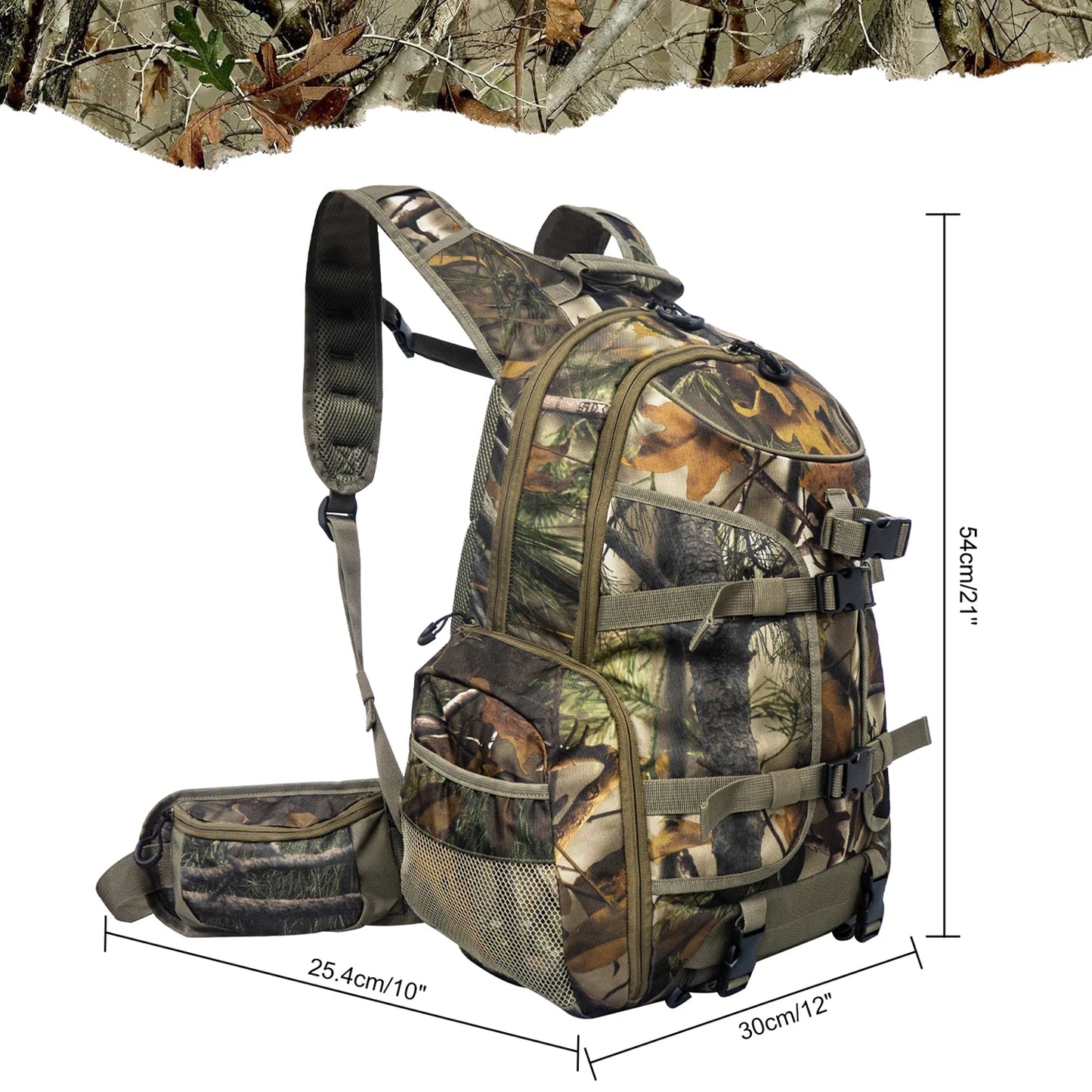 West Tune Hunting Backpack Camouflage With Gun Bow Pocket