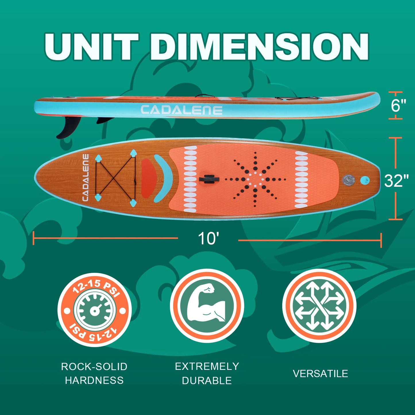 CADALENE Inflatable Stand Up Paddle Board For Youth And Adults