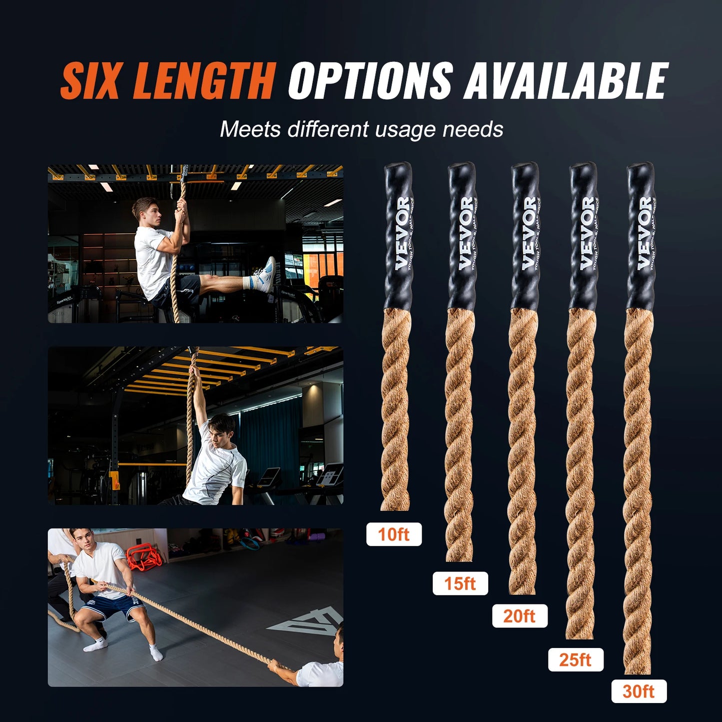 SucceBuy Gym Climbing Rope for Fitness Training and Workouts