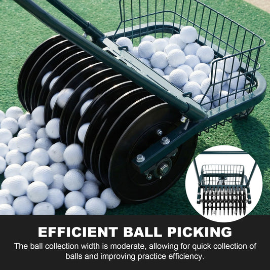 Golf Ball Retriever No Bending Over Collector Basket For Golfers
