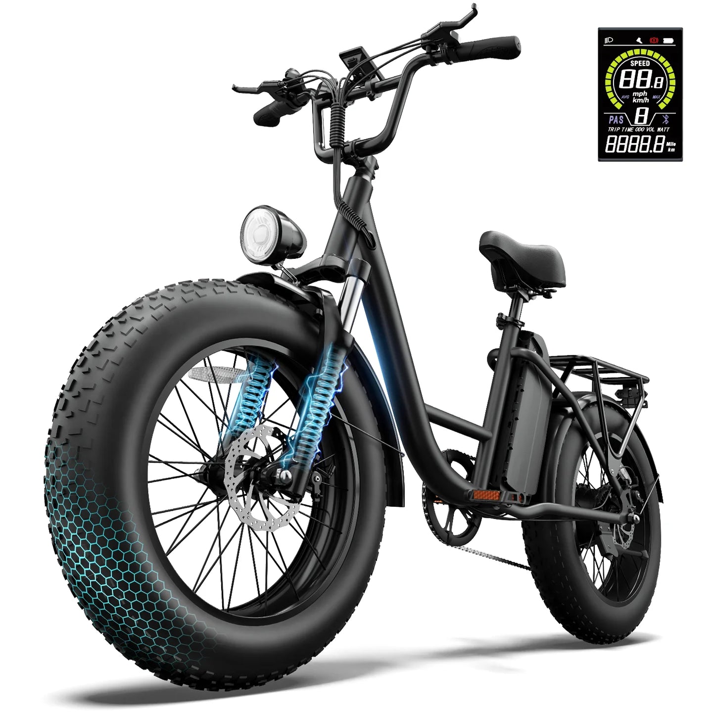 URLIFE E20PRO All-Terrain Fat Tire E-Bike 1500W Motor