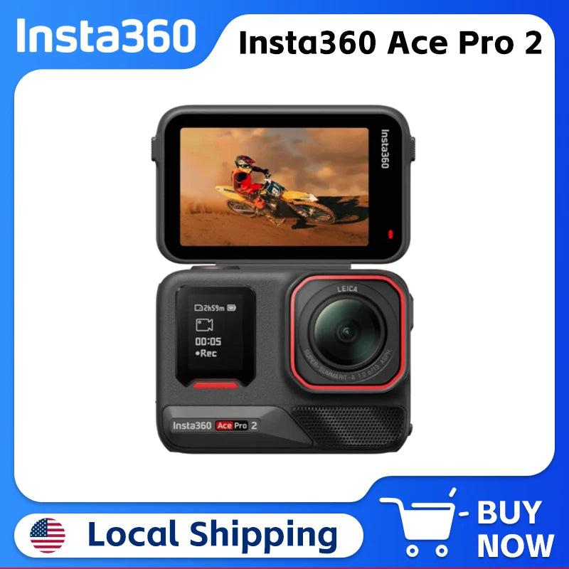 Insta360 Ace Pro 2 8K Action Cam With Flip Touchscreen