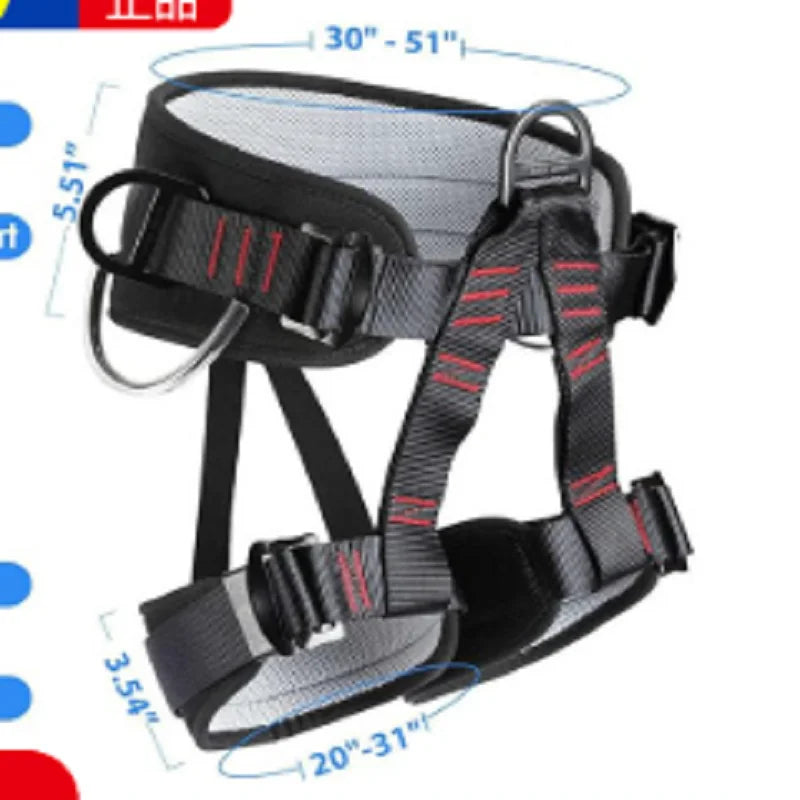 Adjustable Half Body Harness For Waist Safety In Roofing Climbing