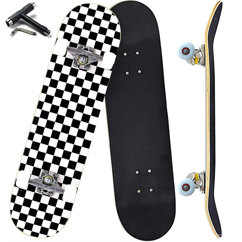SHXI Pro Complete Skateboard For Beginners And All Skill Levels