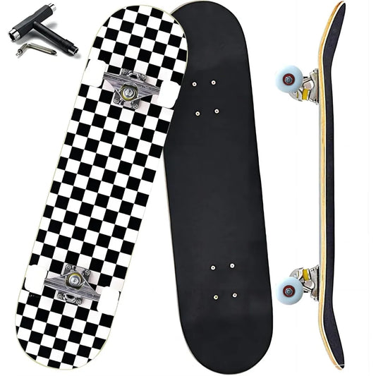 SHXI Pro Complete Skateboard For Beginners And All Skill Levels