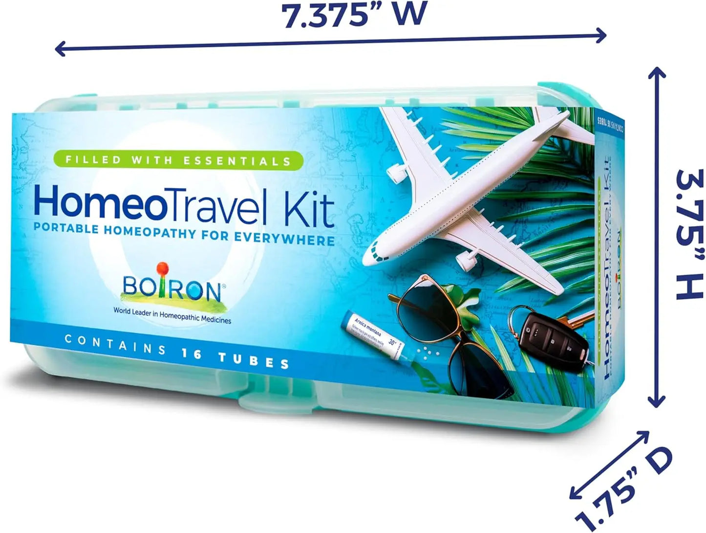 Travel First Aid Kit With Homeopathic Medicines Portable