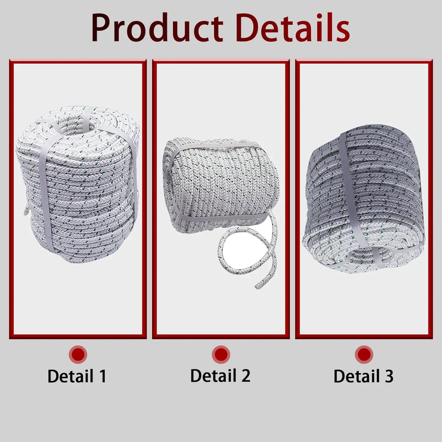 Double Braid Polyester Rope For Outdoor Use Tree Work Camping