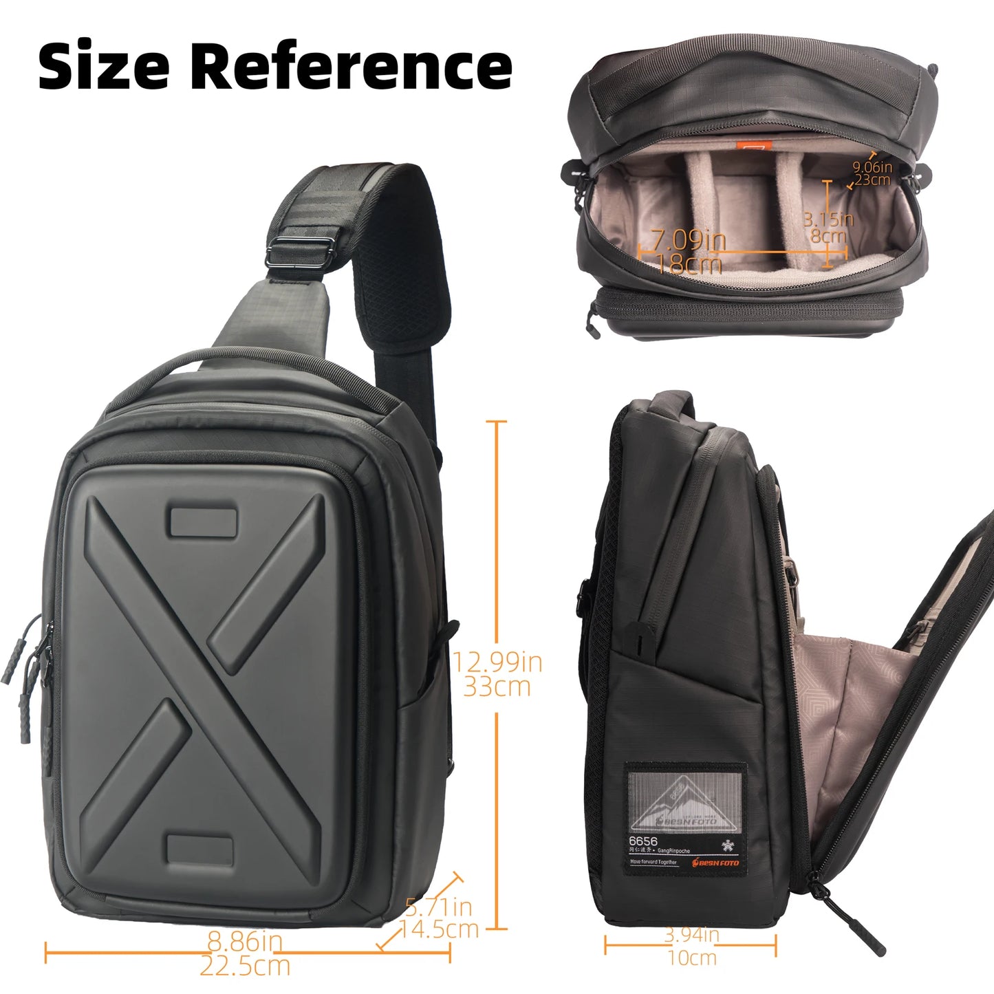 Besnfoto Waterproof Hardshell Camera Backpack For Sony A7 And Canon R