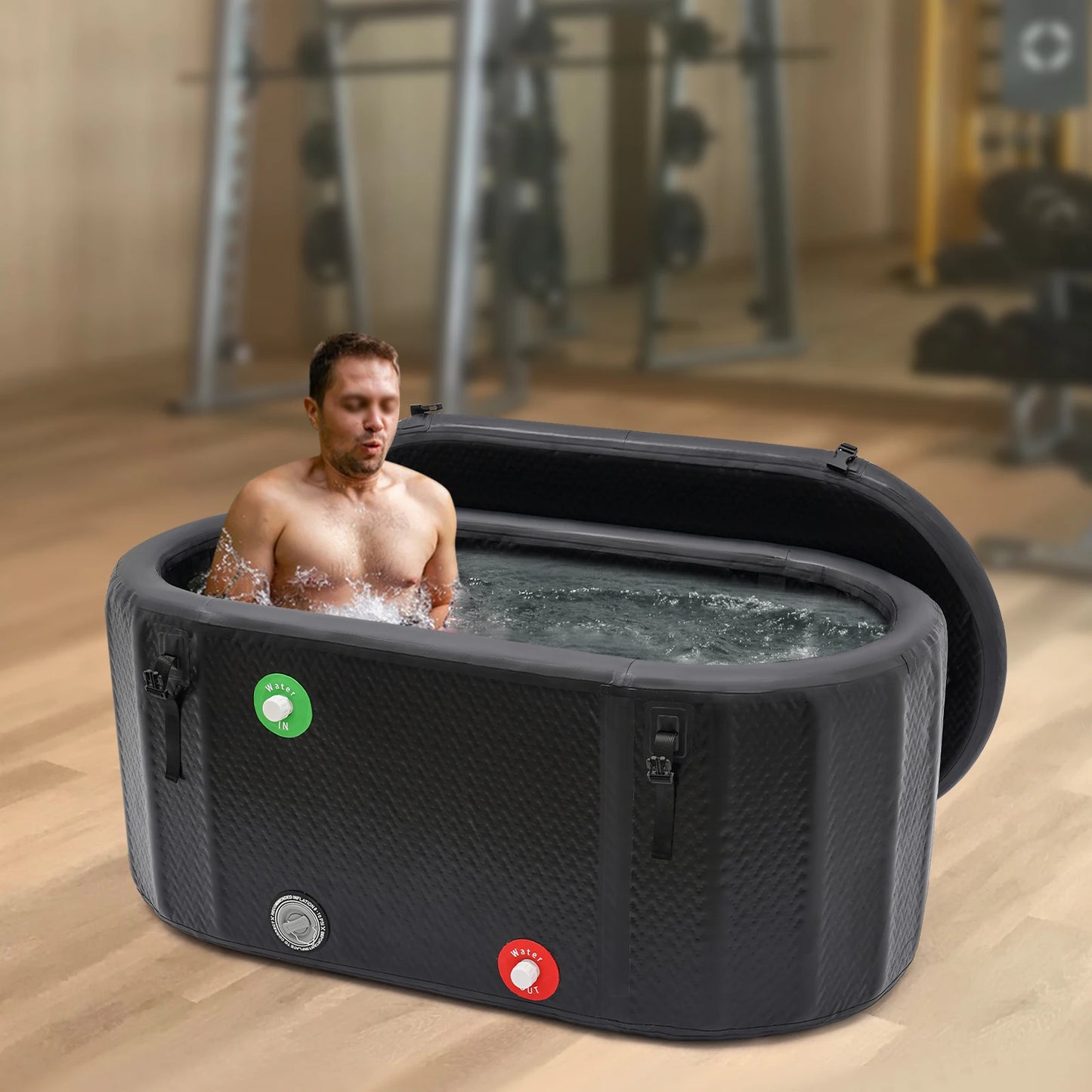 Inflatable Ice Bath Tub For Athletes Recovery With Pump 370L