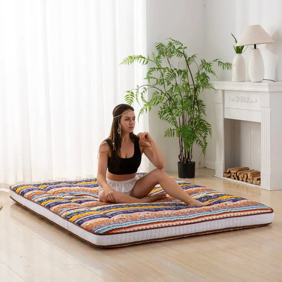 Japanese Floor Futon Mattress Extra Thick Folding Bed Topper
