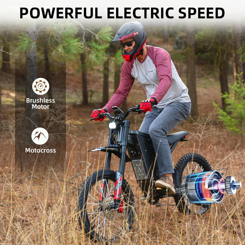 Freego X2 Pro Electric Off Road Mountain Bike With 6000W